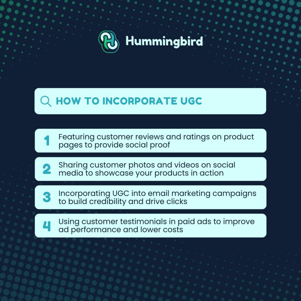 How to incorporate UGC