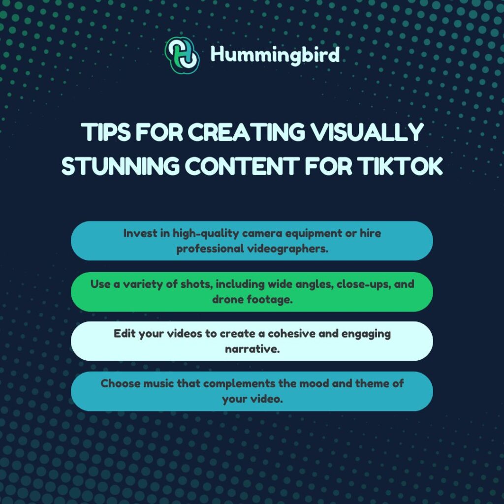 Tips for creating visually stunning content for TikTok - luxury travel brands